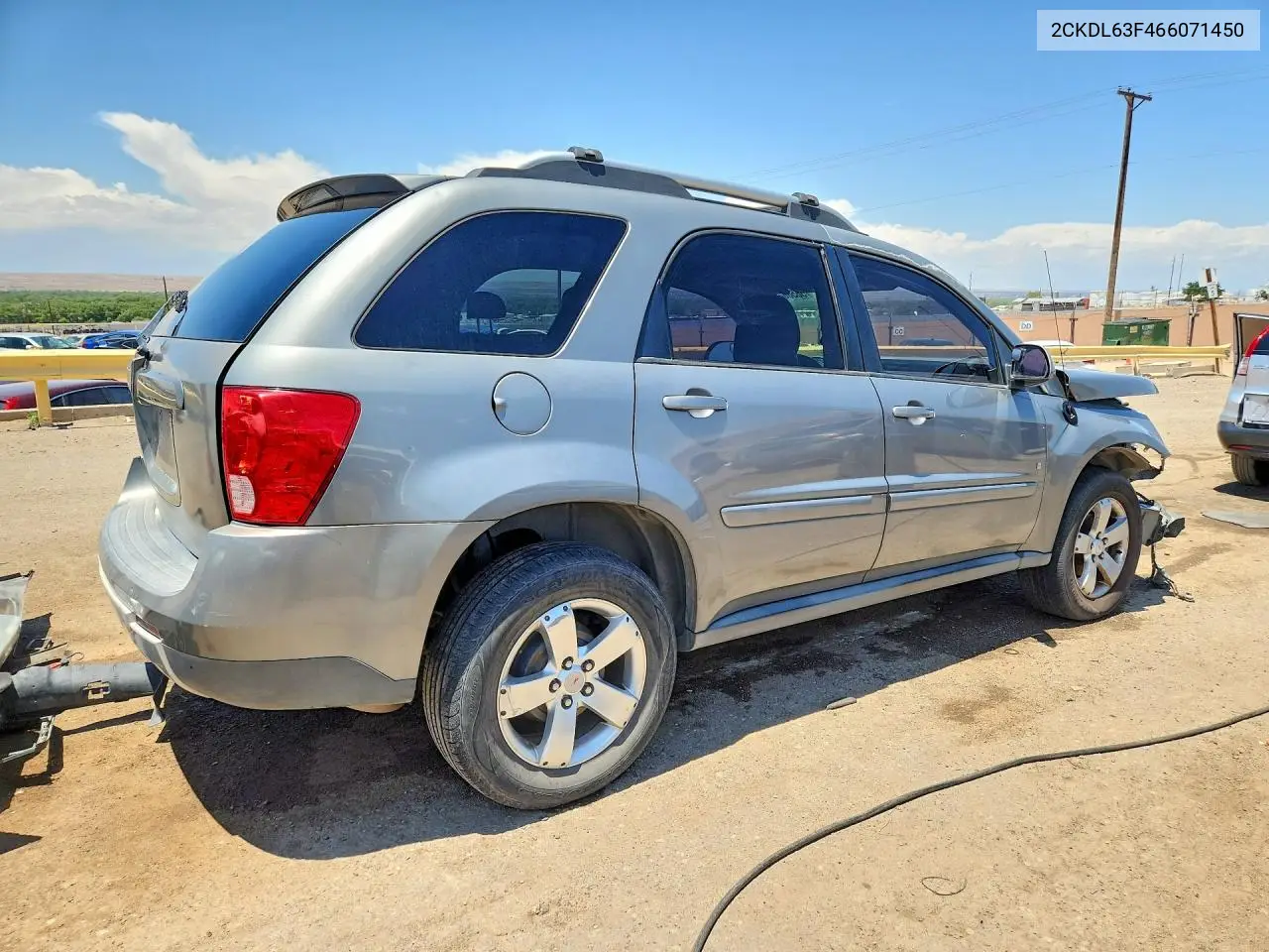 2006 Pontiac Torrent VIN: 2CKDL63F466071450 Lot: 56586456