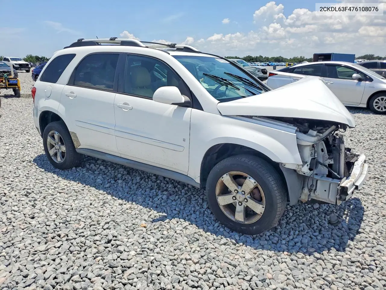 2007 Pontiac Torrent VIN: 2CKDL63F476108076 Lot: 58190336