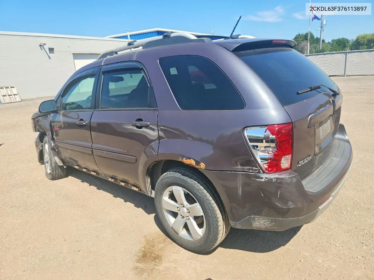 2007 Pontiac Torrent VIN: 2CKDL63F376113897 Lot: 59071086