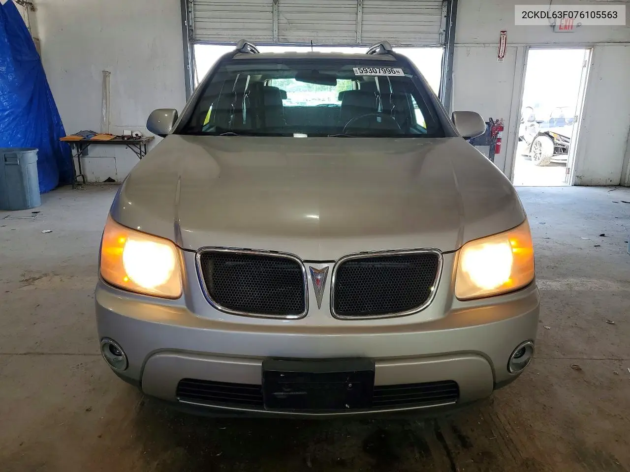 2007 Pontiac Torrent VIN: 2CKDL63F076105563 Lot: 59307996