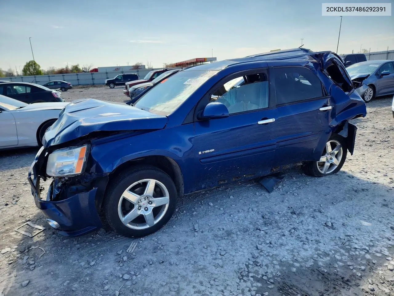 2008 Pontiac Torrent Gxp VIN: 2CKDL537486292391 Lot: 49079196