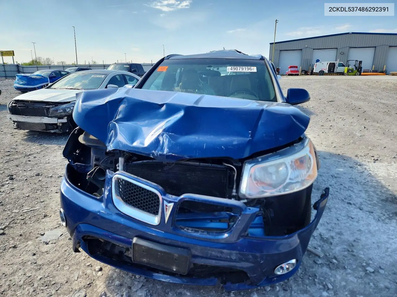 2008 Pontiac Torrent Gxp VIN: 2CKDL537486292391 Lot: 49079196