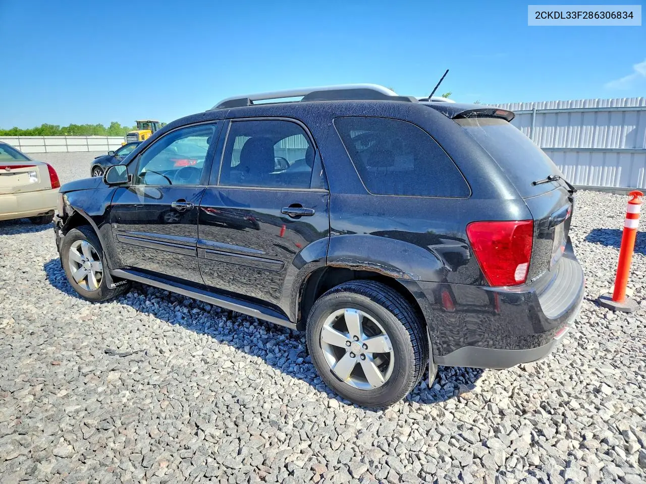 2008 Pontiac Torrent VIN: 2CKDL33F286306834 Lot: 55919316