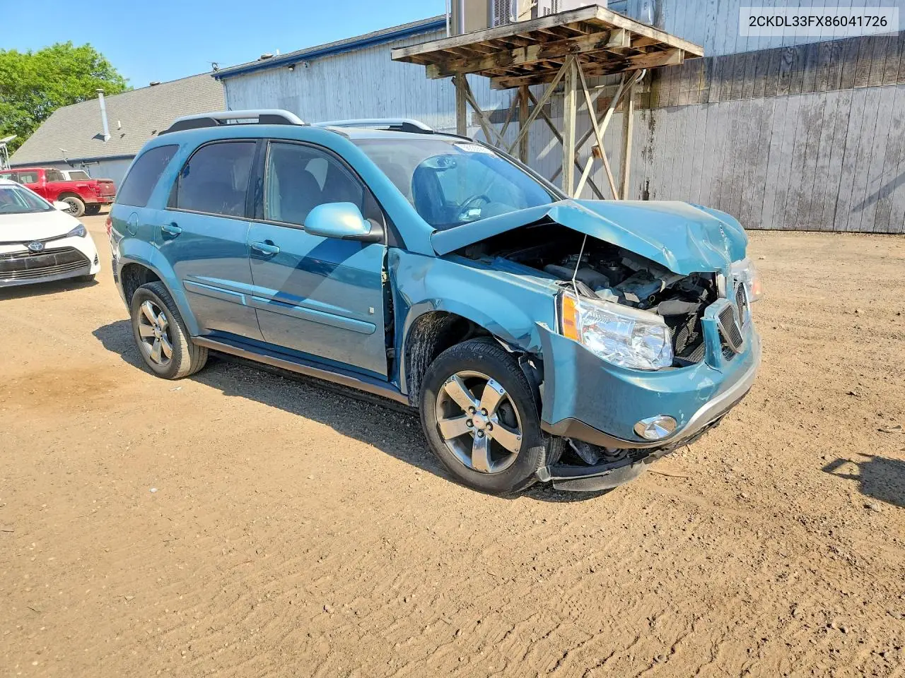 2008 Pontiac Torrent VIN: 2CKDL33FX86041726 Lot: 56330586