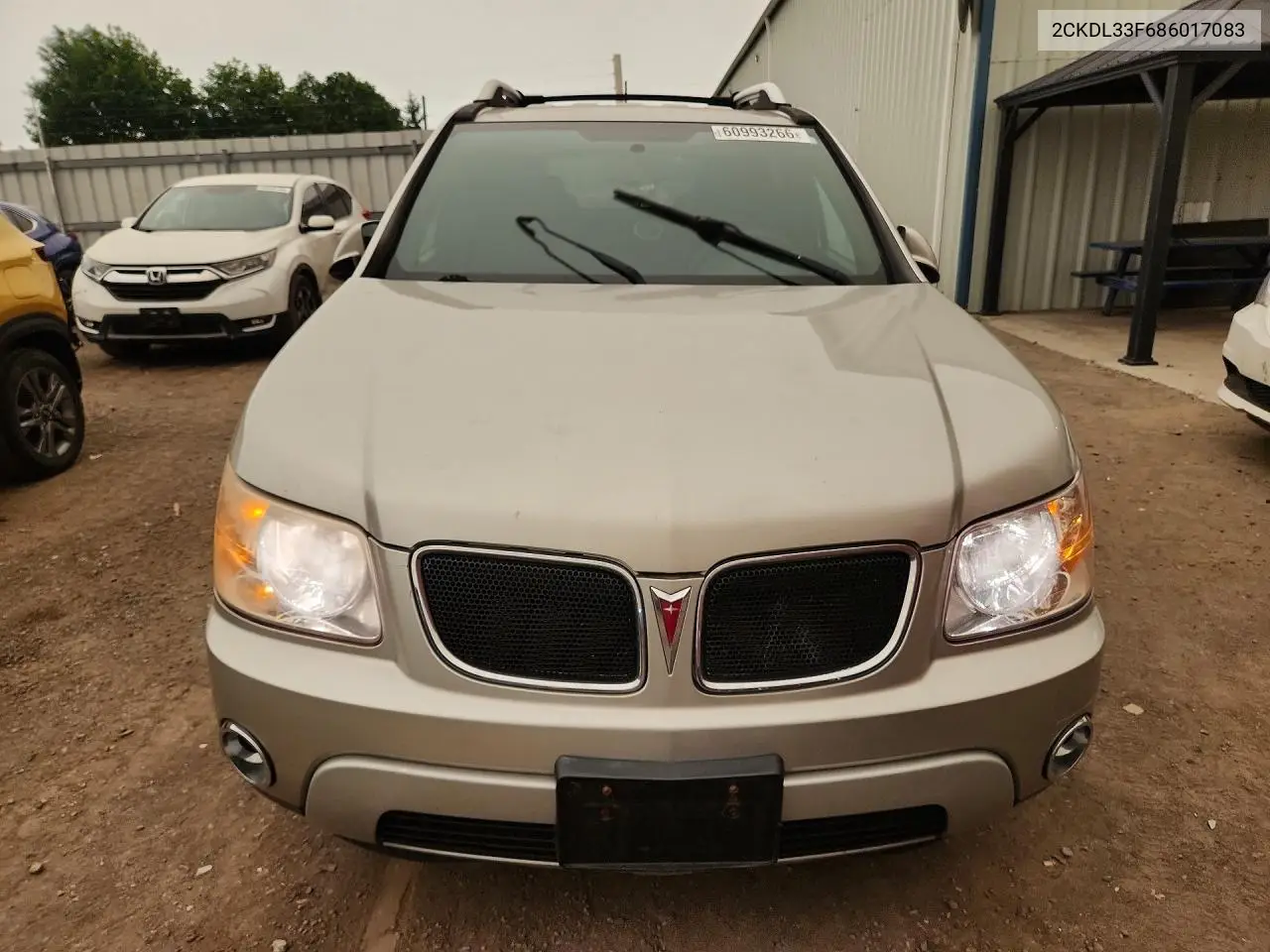 2008 Pontiac Torrent VIN: 2CKDL33F686017083 Lot: 60993266