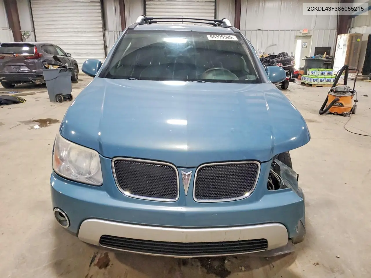 2008 Pontiac Torrent VIN: 2CKDL43F386055215 Lot: 60996506