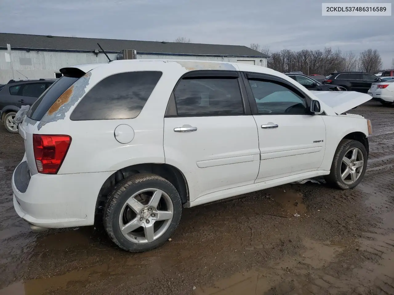 2008 Pontiac Torrent Gxp VIN: 2CKDL537486316589 Lot: 99712765