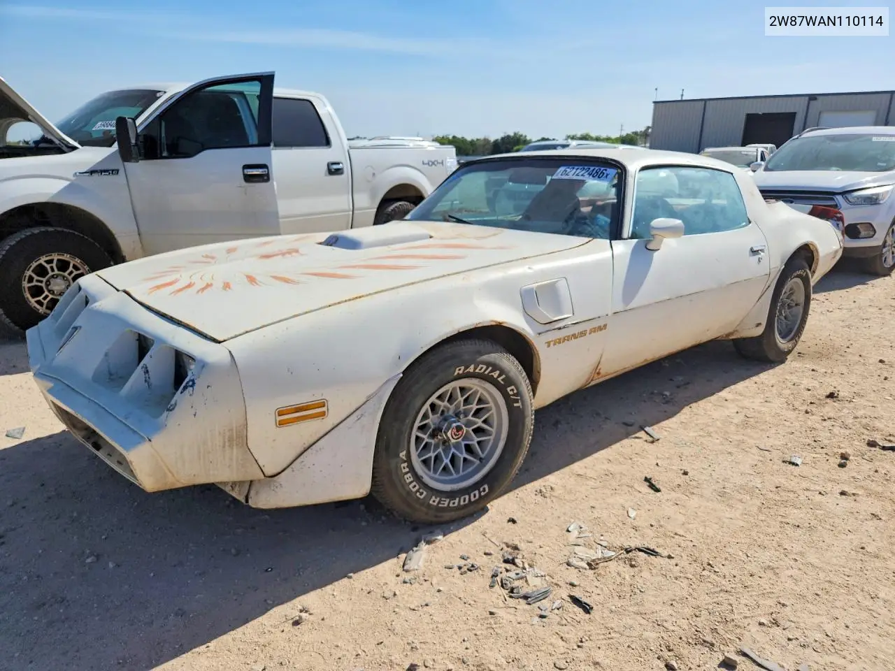 1980 Pontiac Trans Am T-Top VIN: 2W87WAN110114 Lot: 62122486