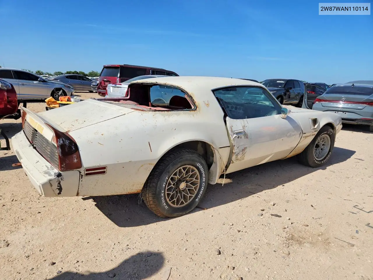 1980 Pontiac Trans Am T-Top VIN: 2W87WAN110114 Lot: 62122486