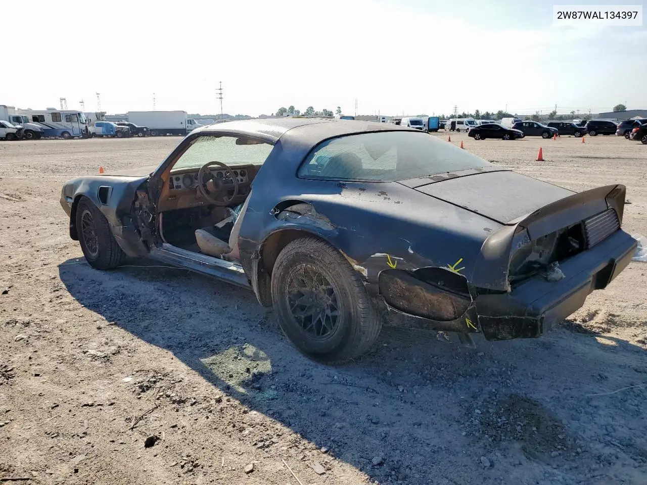 1980 Pontiac Trans Am VIN: 2W87WAL134397 Lot: 85741035