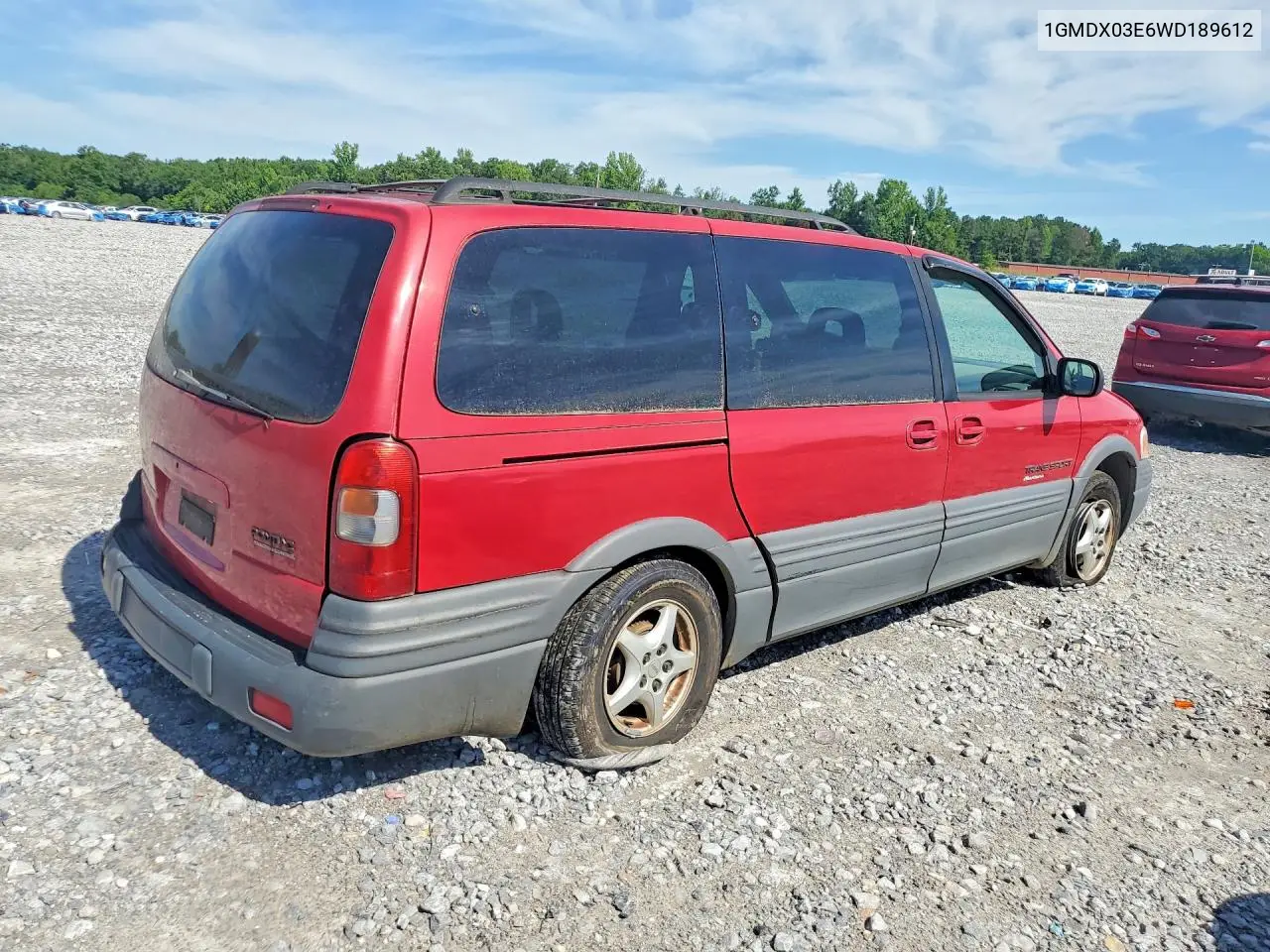 1998 Pontiac Trans Sport VIN: 1GMDX03E6WD189612 Lot: 58264756