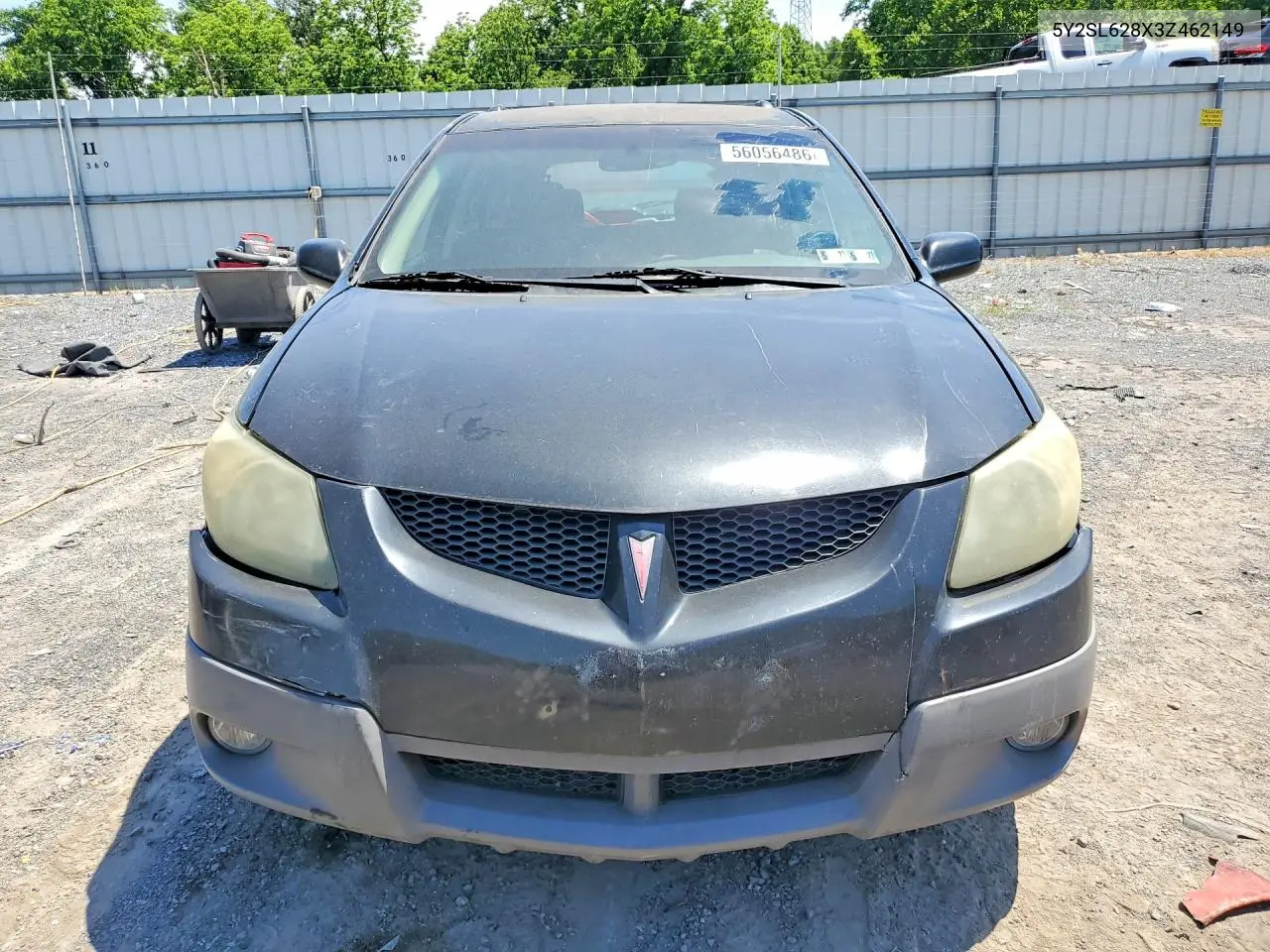 2003 Pontiac Vibe VIN: 5Y2SL628X3Z462149 Lot: 56056486