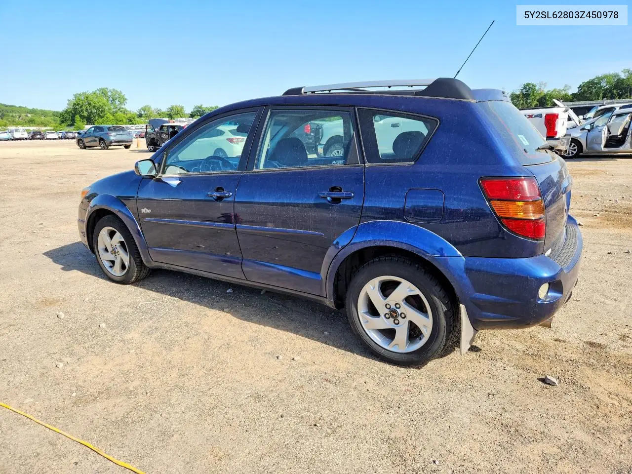 2003 Pontiac Vibe VIN: 5Y2SL62803Z450978 Lot: 56097666