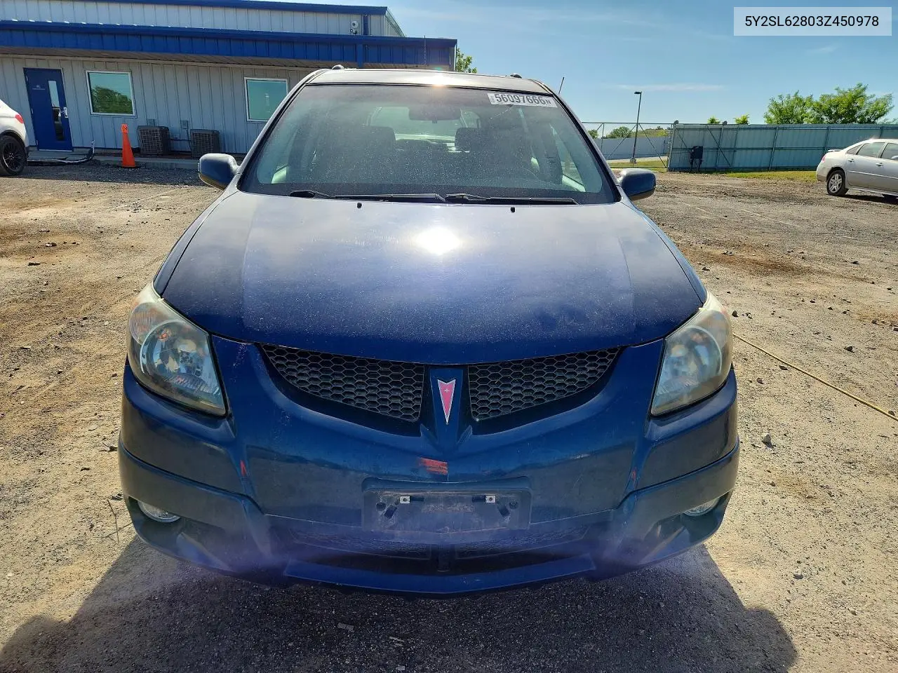 2003 Pontiac Vibe VIN: 5Y2SL62803Z450978 Lot: 56097666