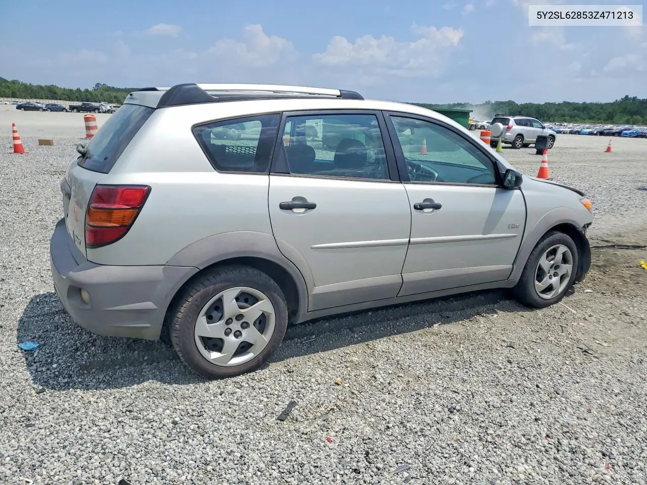 2003 Pontiac Vibe VIN: 5Y2SL62853Z471213 Lot: 57193566