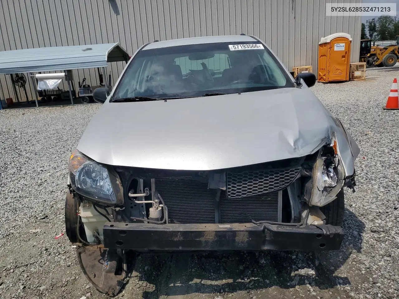 2003 Pontiac Vibe VIN: 5Y2SL62853Z471213 Lot: 57193566