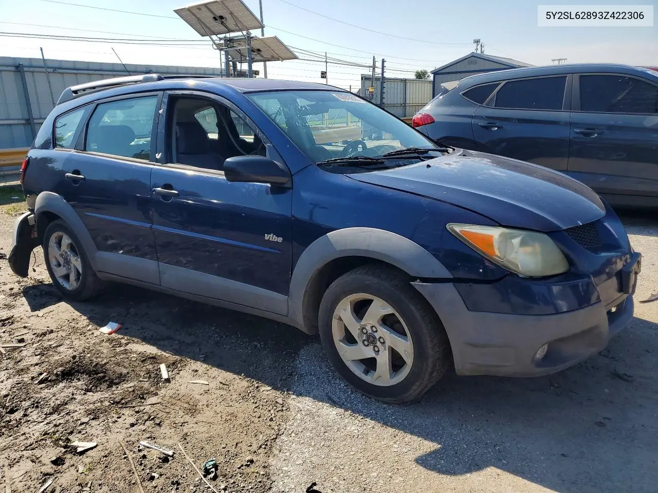 2003 Pontiac Vibe VIN: 5Y2SL62893Z422306 Lot: 60043816