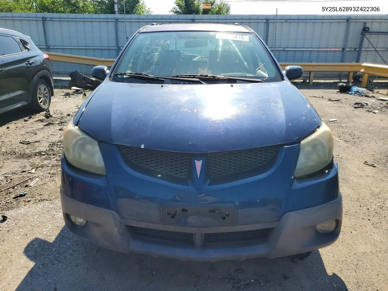 2003 Pontiac Vibe VIN: 5Y2SL62893Z422306 Lot: 60043816
