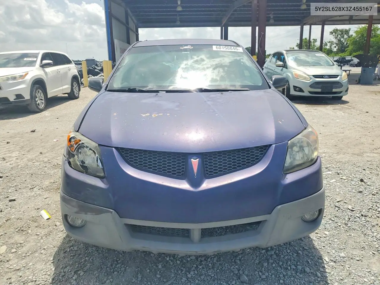 2003 Pontiac Vibe VIN: 5Y2SL628X3Z455167 Lot: 60150846