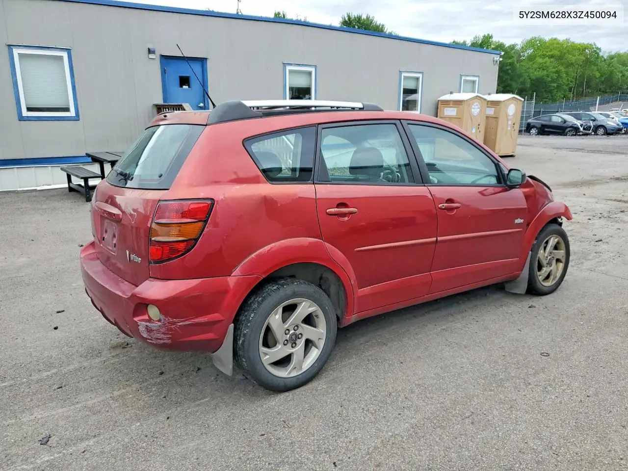 2003 Pontiac Vibe VIN: 5Y2SM628X3Z450094 Lot: 62383266