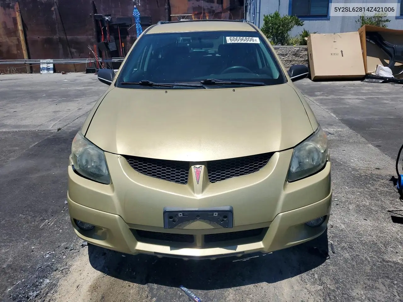 2004 Pontiac Vibe VIN: 5Y2SL62814Z421006 Lot: 60696806