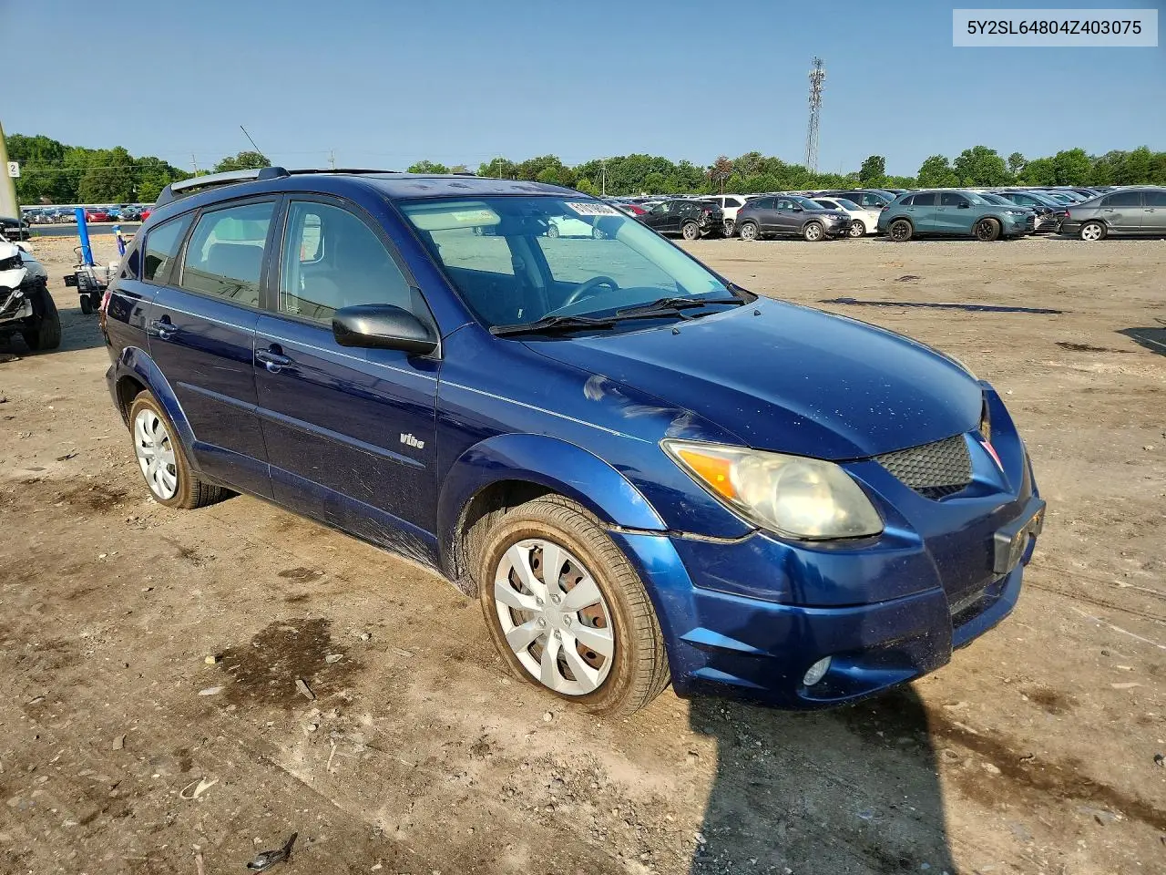 2004 Pontiac Vibe VIN: 5Y2SL64804Z403075 Lot: 61019806