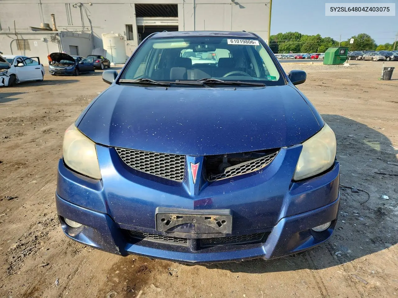 2004 Pontiac Vibe VIN: 5Y2SL64804Z403075 Lot: 61019806