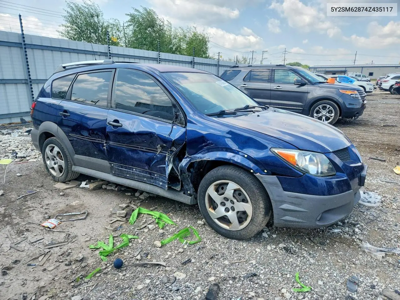 2004 Pontiac Vibe VIN: 5Y2SM62874Z435117 Lot: 61438366