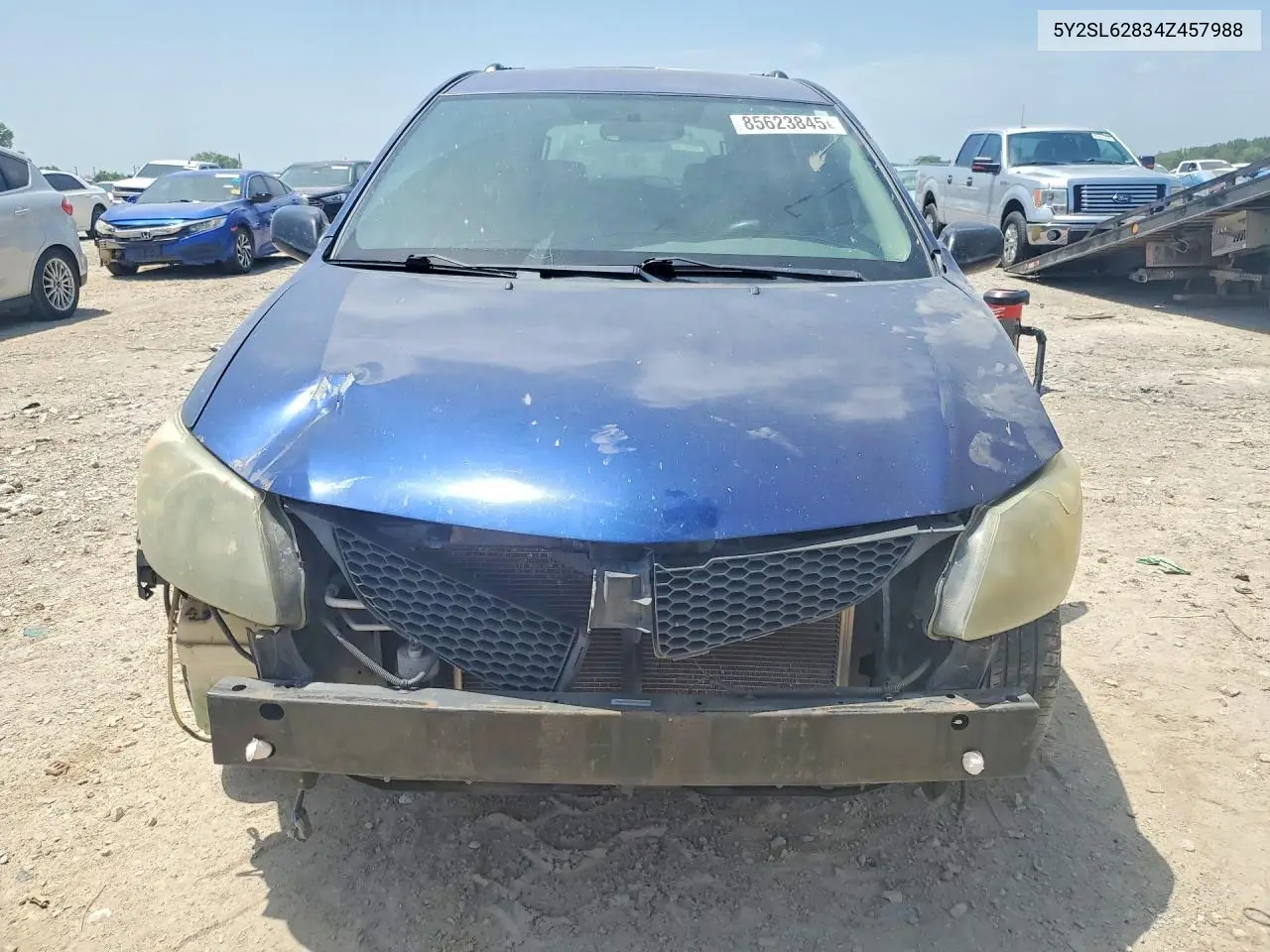 2004 Pontiac Vibe VIN: 5Y2SL62834Z457988 Lot: 85623845
