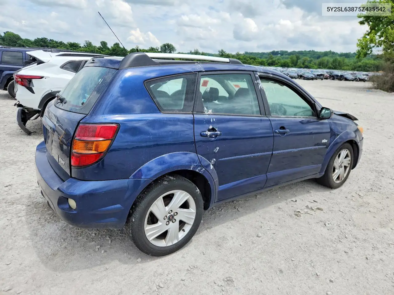 2005 Pontiac Vibe VIN: 5Y2SL63875Z435542 Lot: 54704436