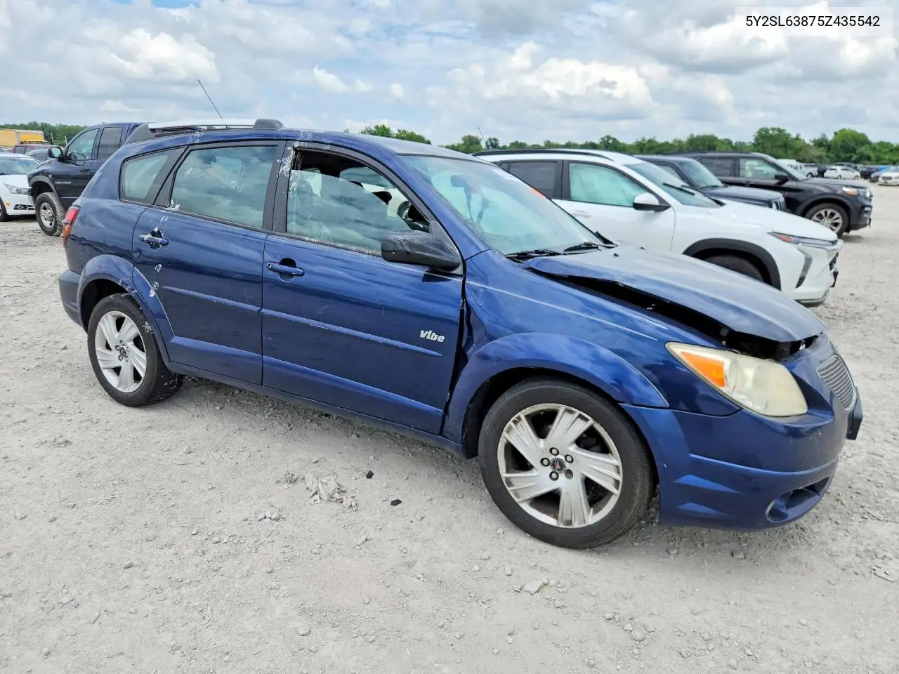 2005 Pontiac Vibe VIN: 5Y2SL63875Z435542 Lot: 54704436