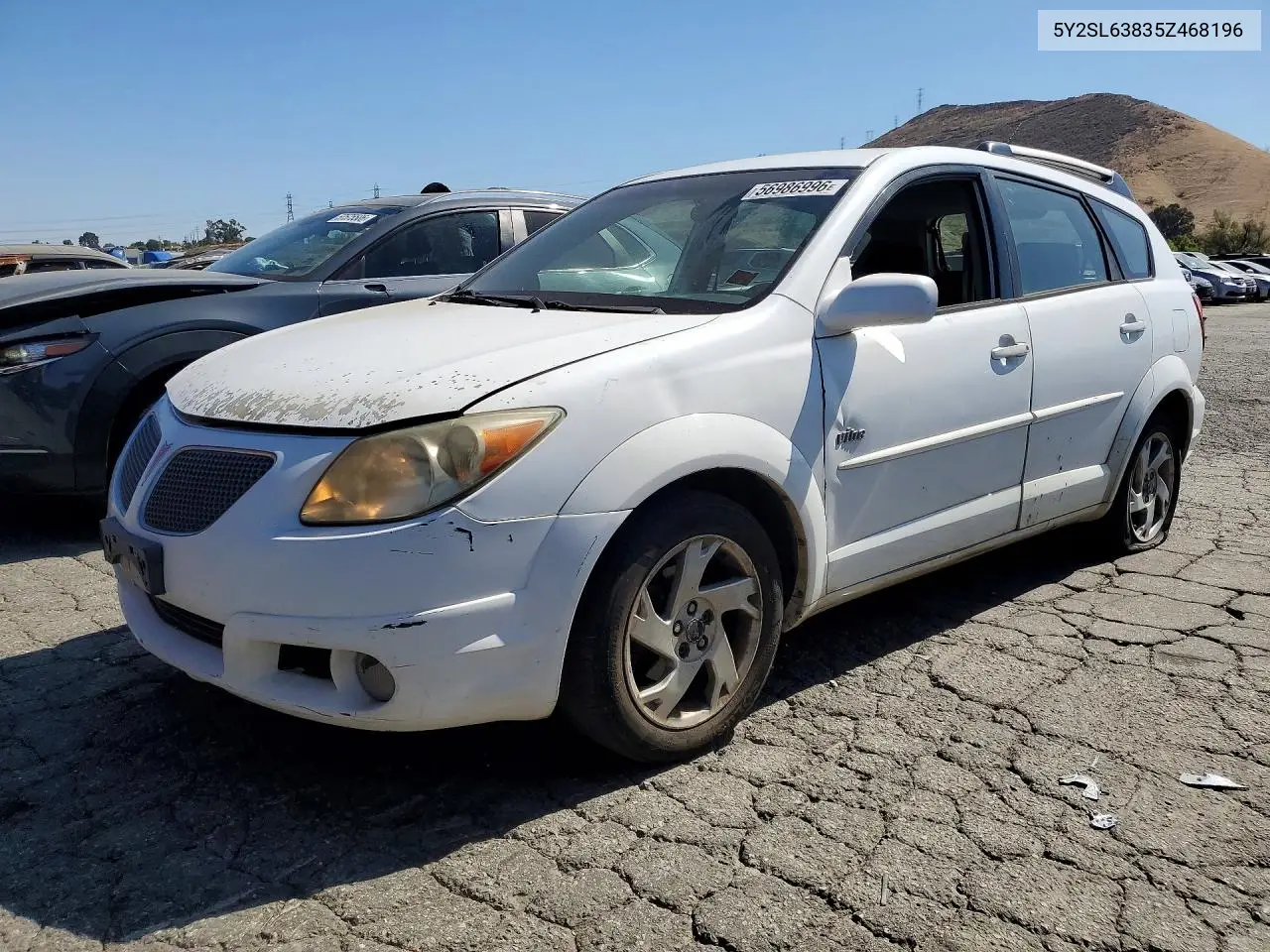 2005 Pontiac Vibe VIN: 5Y2SL63835Z468196 Lot: 56986996