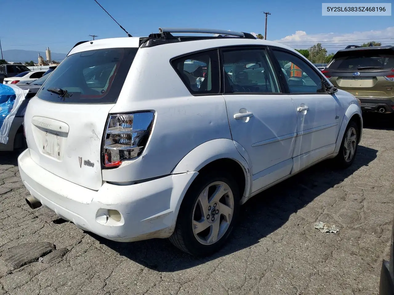 2005 Pontiac Vibe VIN: 5Y2SL63835Z468196 Lot: 56986996