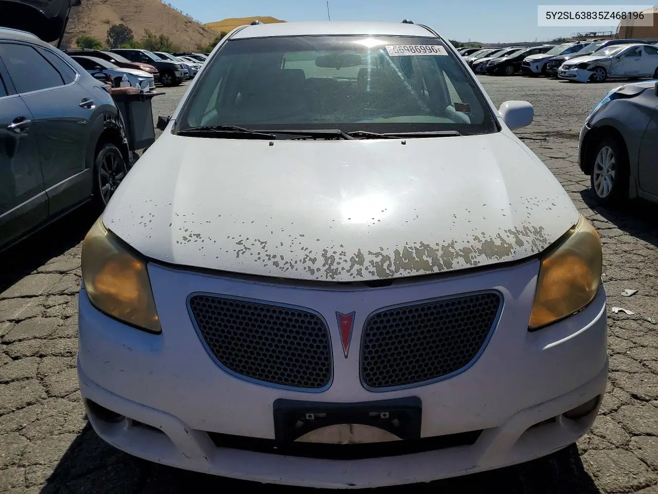 2005 Pontiac Vibe VIN: 5Y2SL63835Z468196 Lot: 56986996