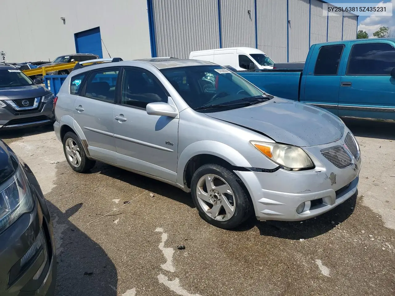 2005 Pontiac Vibe VIN: 5Y2SL63815Z435231 Lot: 57030536