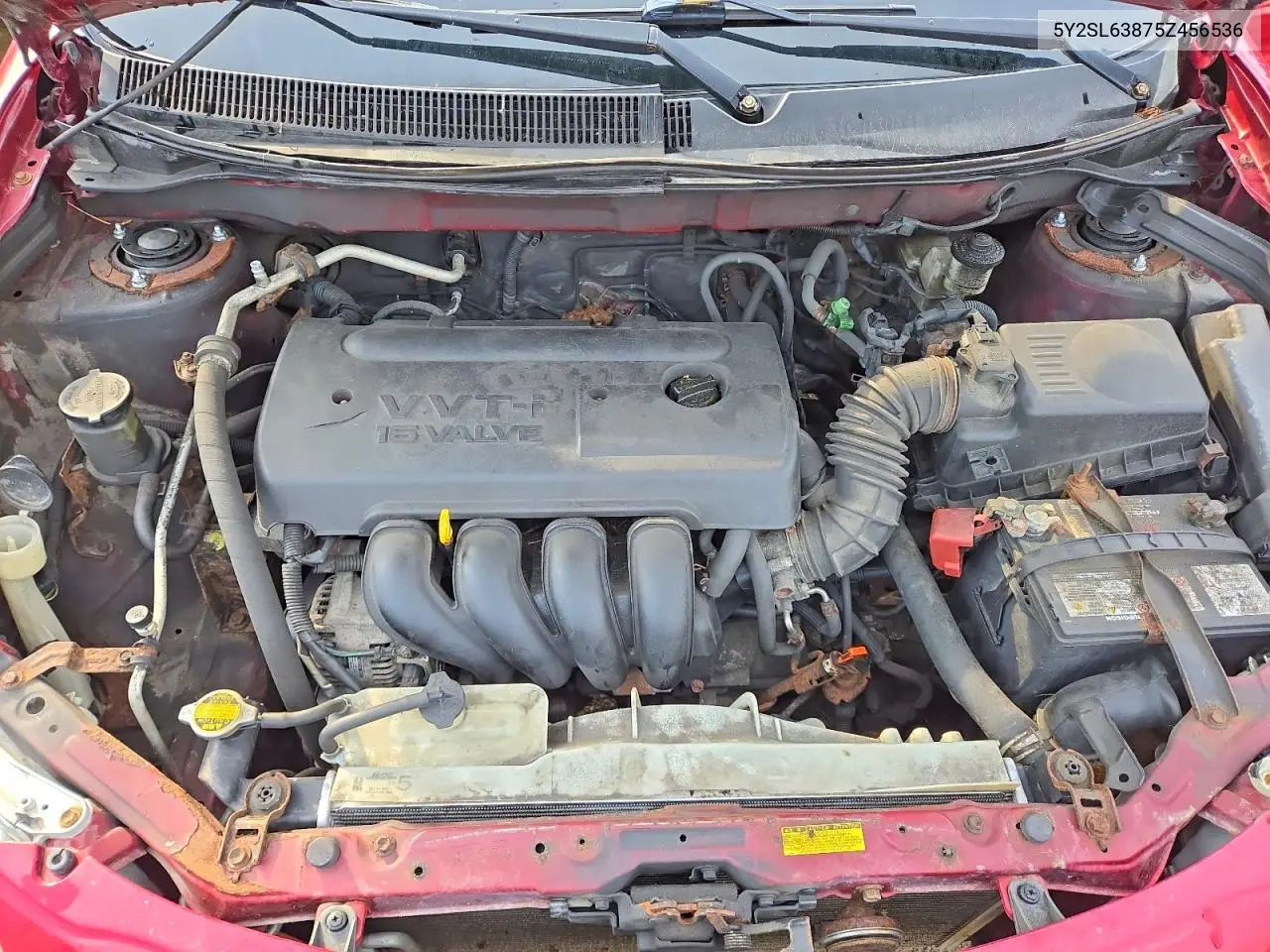 2005 Pontiac Vibe VIN: 5Y2SL63875Z456536 Lot: 59693256