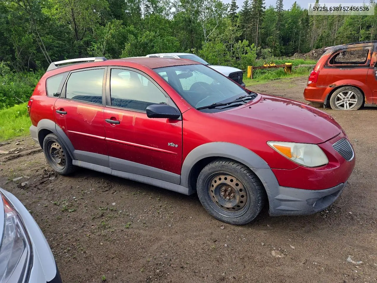 2005 Pontiac Vibe VIN: 5Y2SL63875Z456536 Lot: 59693256