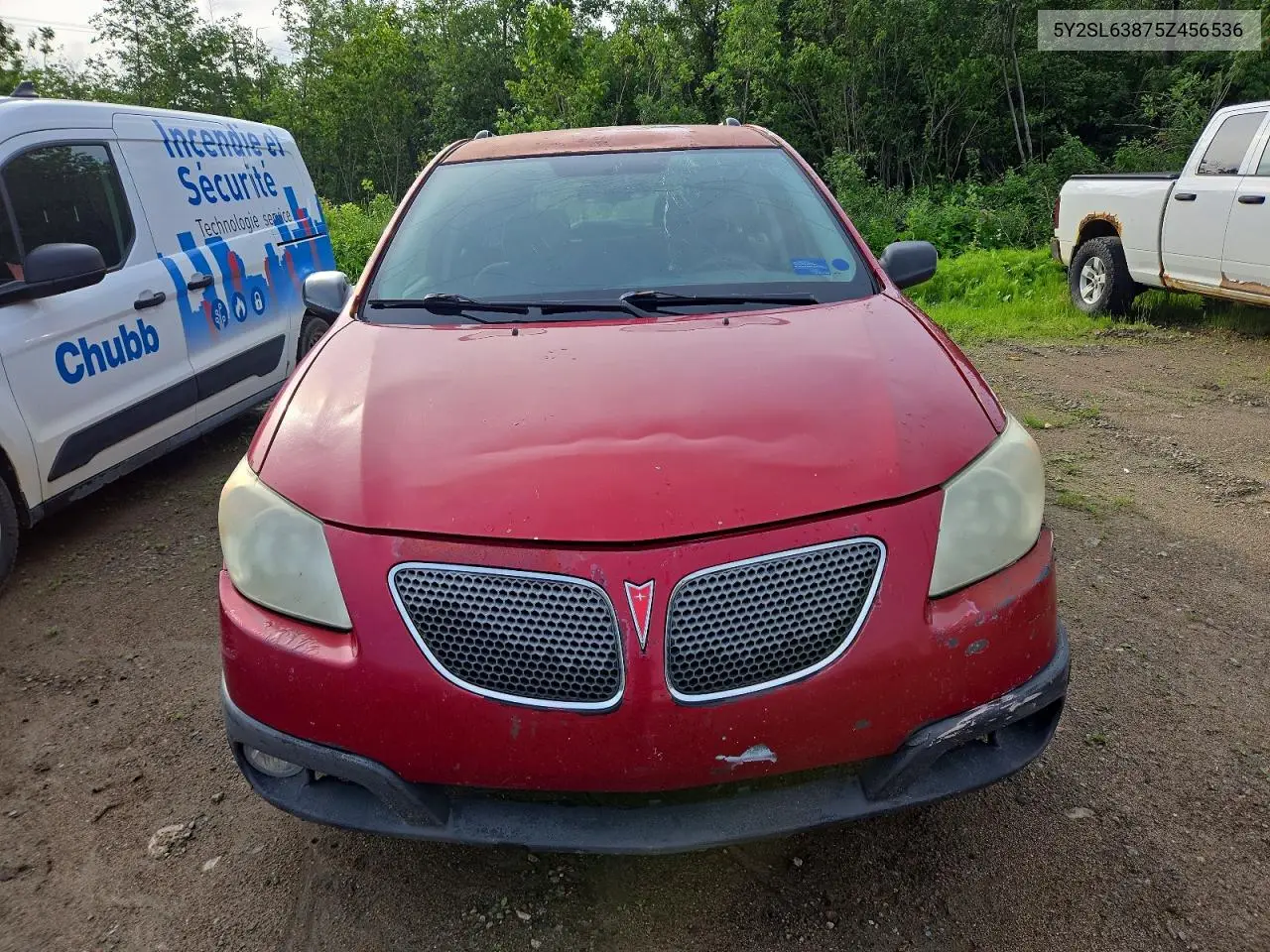 2005 Pontiac Vibe VIN: 5Y2SL63875Z456536 Lot: 59693256