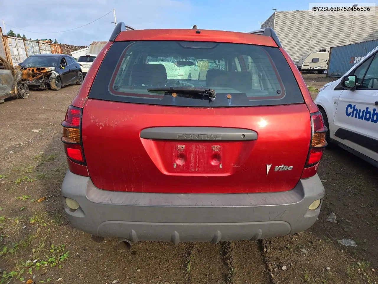 2005 Pontiac Vibe VIN: 5Y2SL63875Z456536 Lot: 59693256