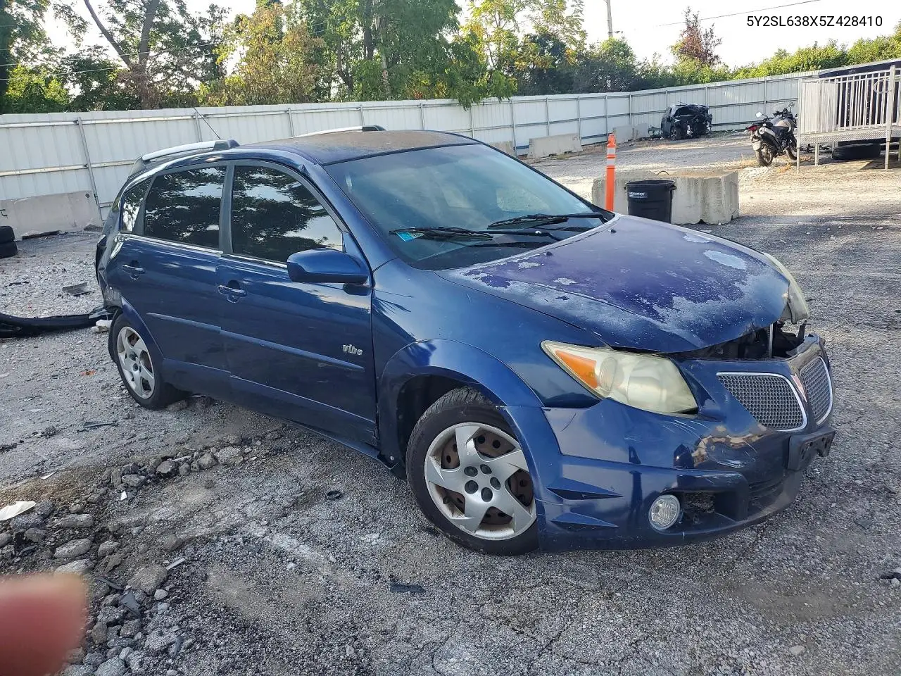 2005 Pontiac Vibe VIN: 5Y2SL638X5Z428410 Lot: 60094596