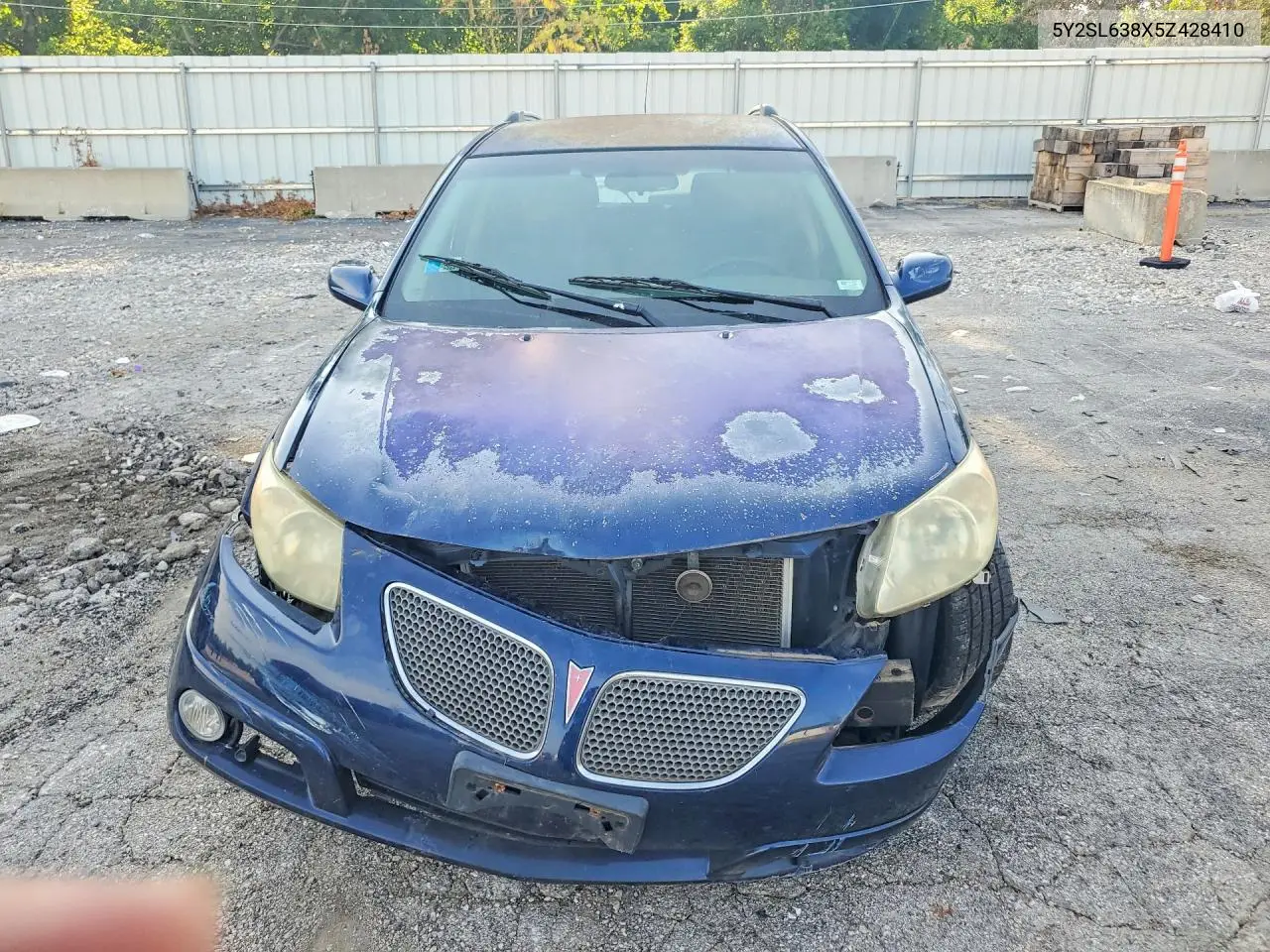 2005 Pontiac Vibe VIN: 5Y2SL638X5Z428410 Lot: 60094596