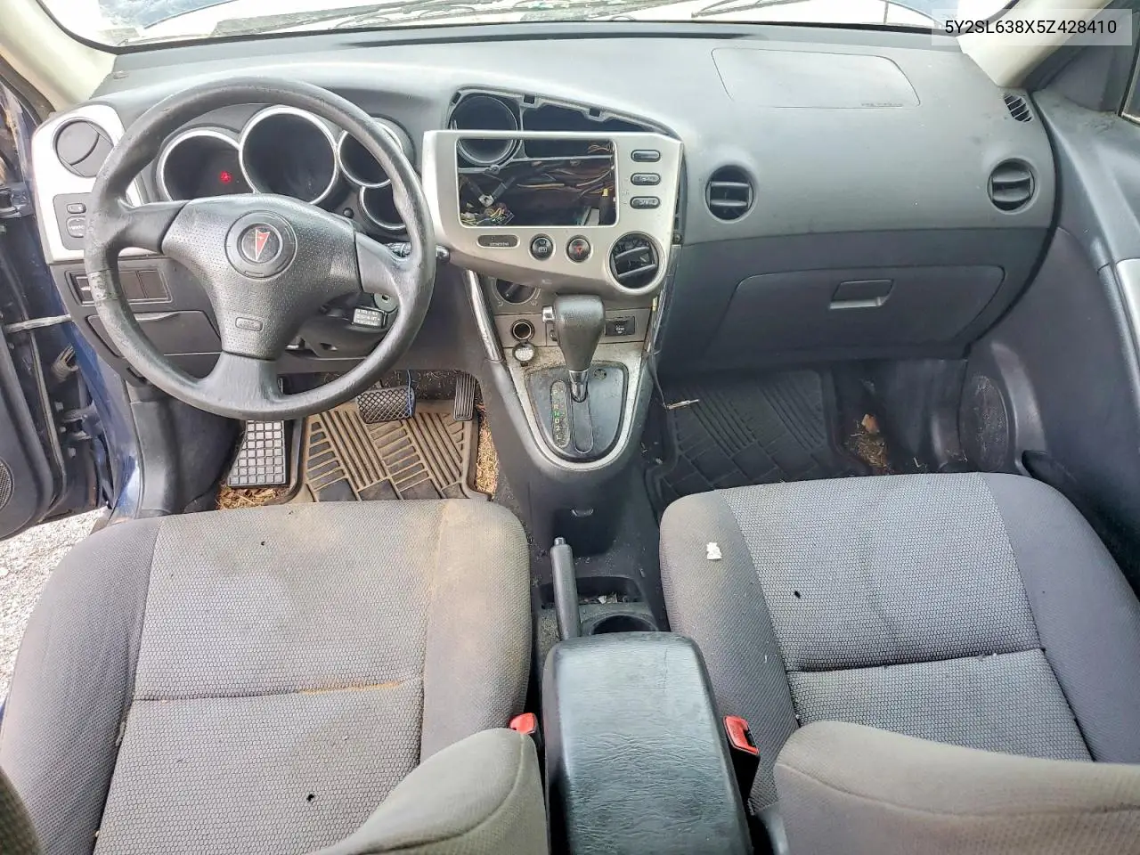 2005 Pontiac Vibe VIN: 5Y2SL638X5Z428410 Lot: 60094596
