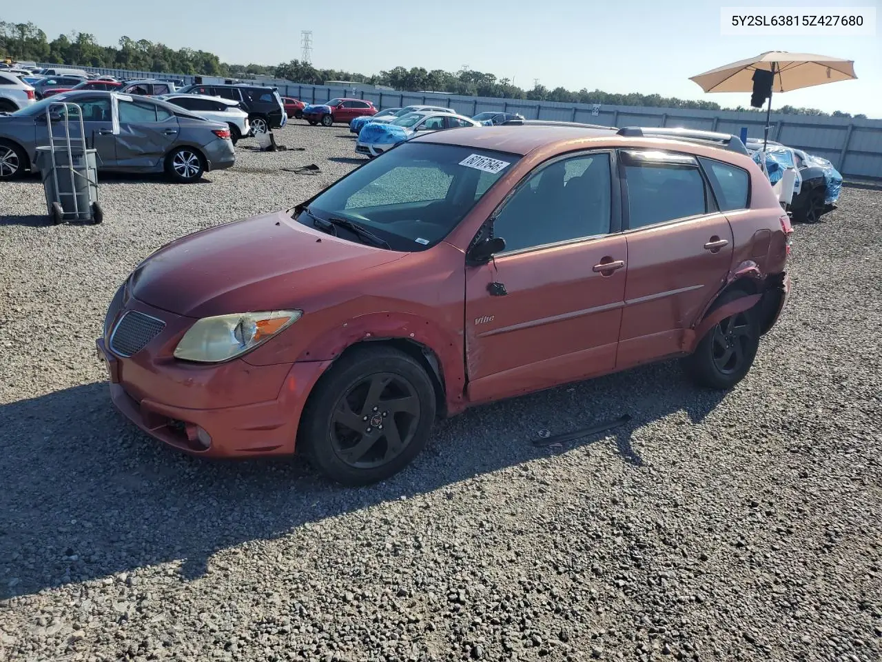 2005 Pontiac Vibe VIN: 5Y2SL63815Z427680 Lot: 60167646