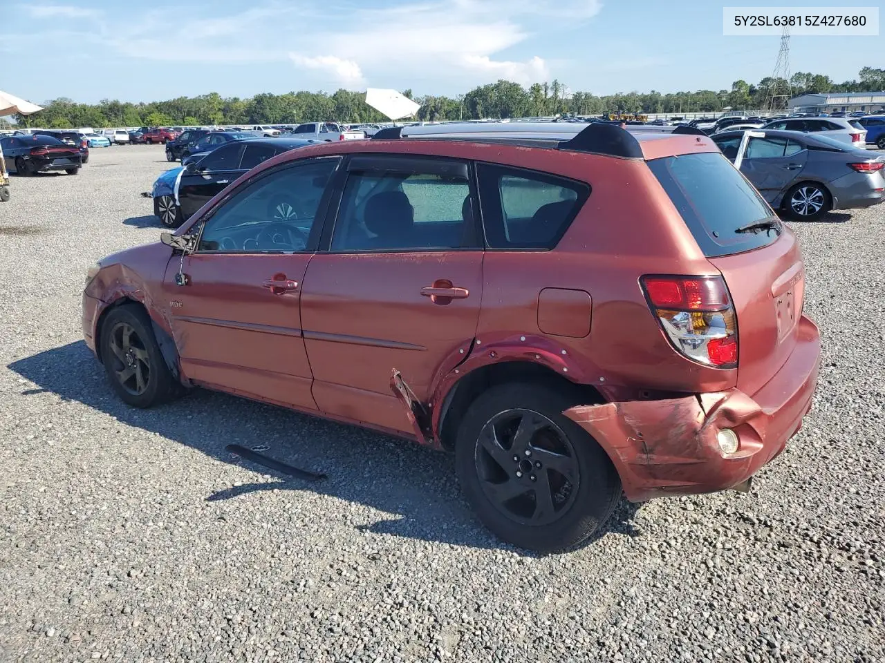 2005 Pontiac Vibe VIN: 5Y2SL63815Z427680 Lot: 60167646