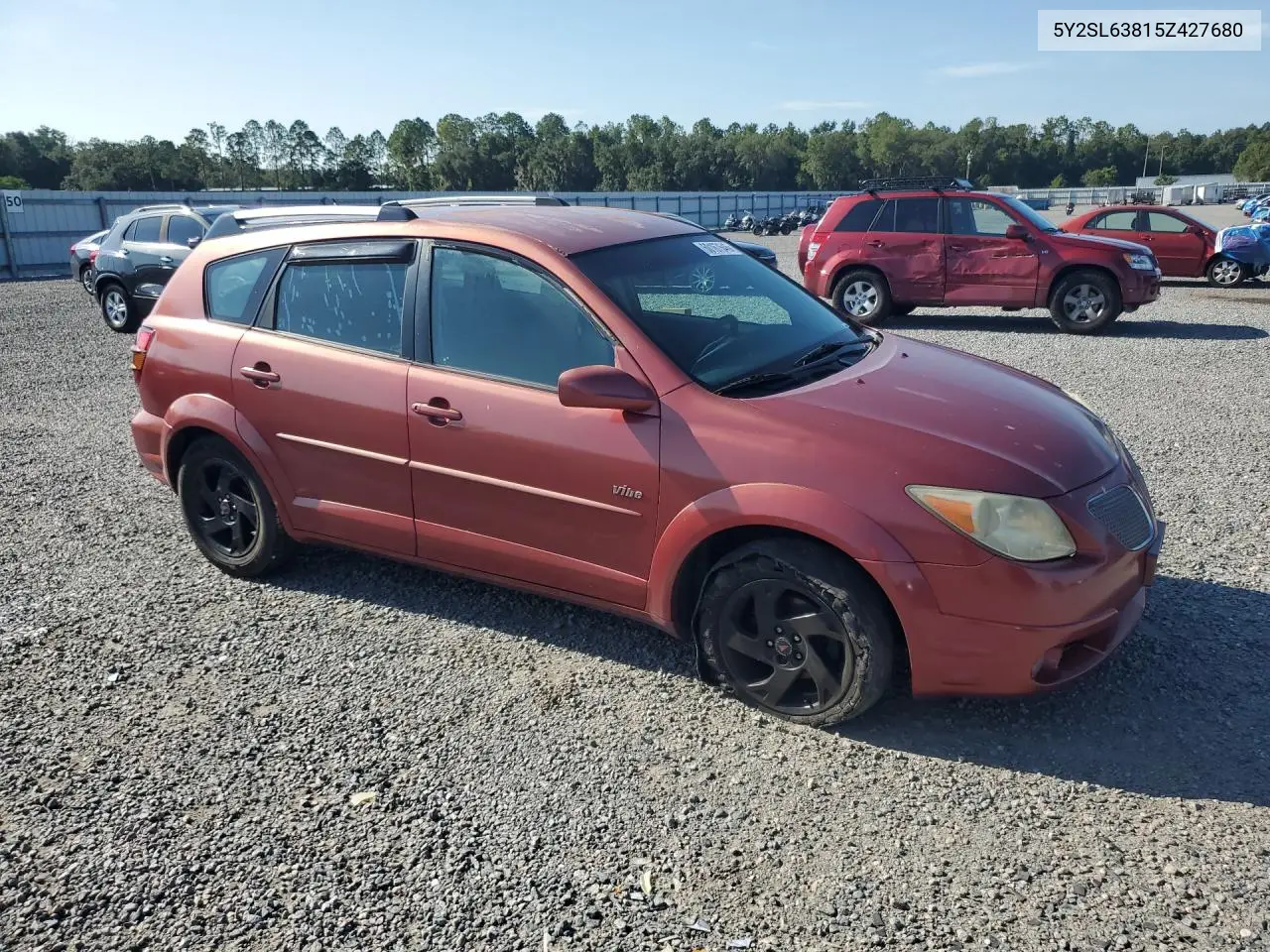 2005 Pontiac Vibe VIN: 5Y2SL63815Z427680 Lot: 60167646