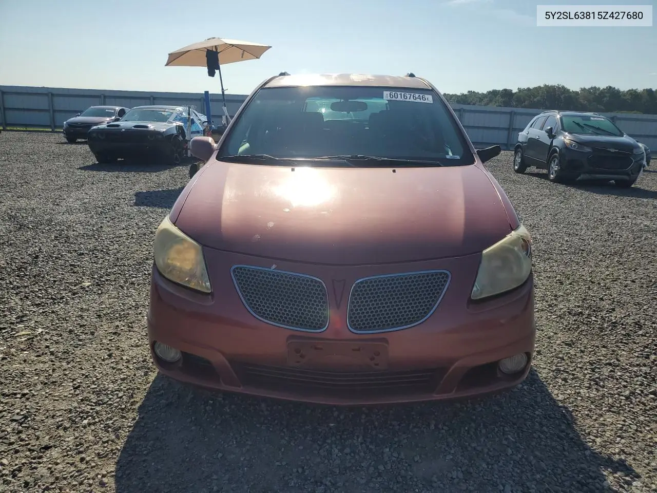 2005 Pontiac Vibe VIN: 5Y2SL63815Z427680 Lot: 60167646