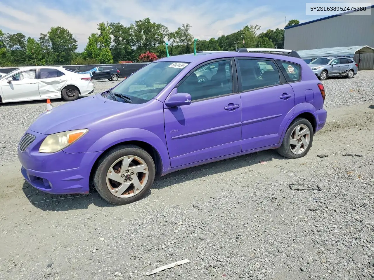 2005 Pontiac Vibe VIN: 5Y2SL63895Z475380 Lot: 60424636