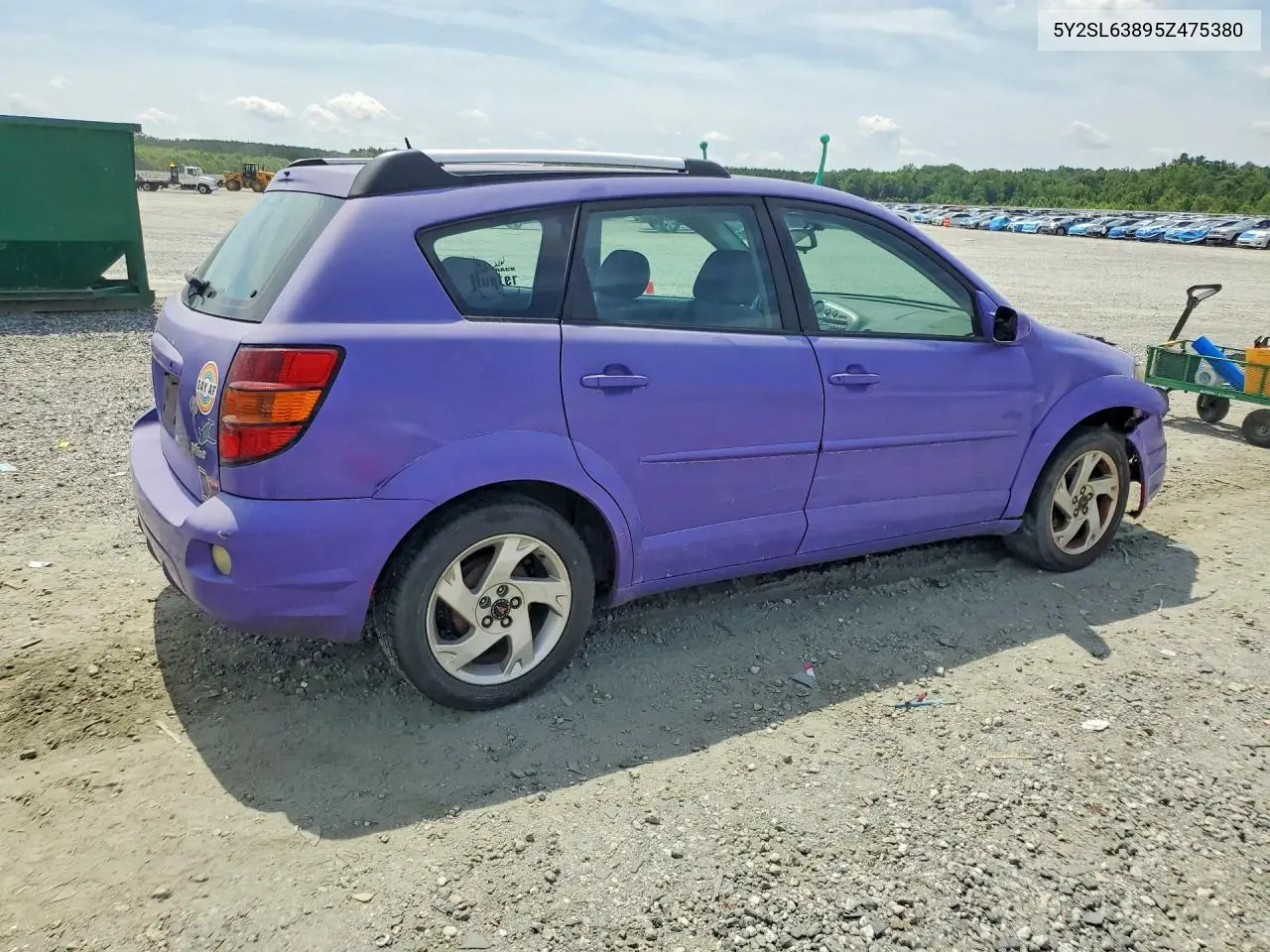 2005 Pontiac Vibe VIN: 5Y2SL63895Z475380 Lot: 60424636