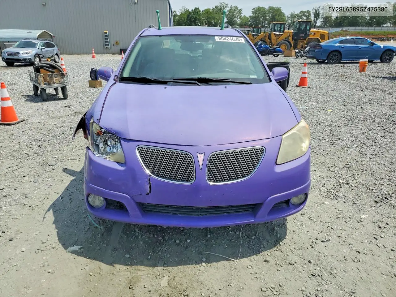 2005 Pontiac Vibe VIN: 5Y2SL63895Z475380 Lot: 60424636