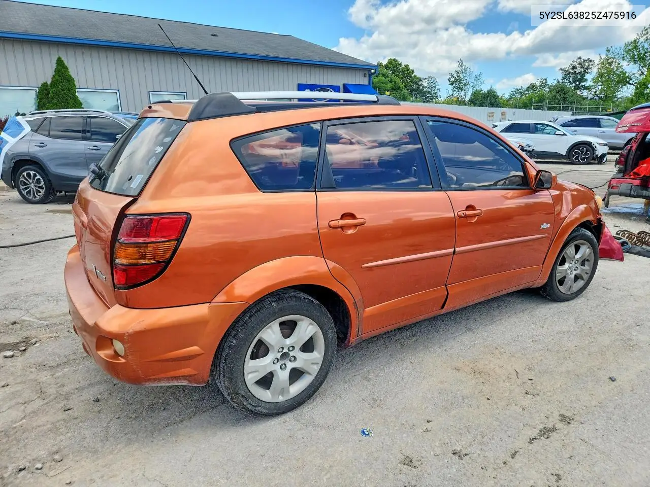 2005 Pontiac Vibe VIN: 5Y2SL63825Z475916 Lot: 60427666